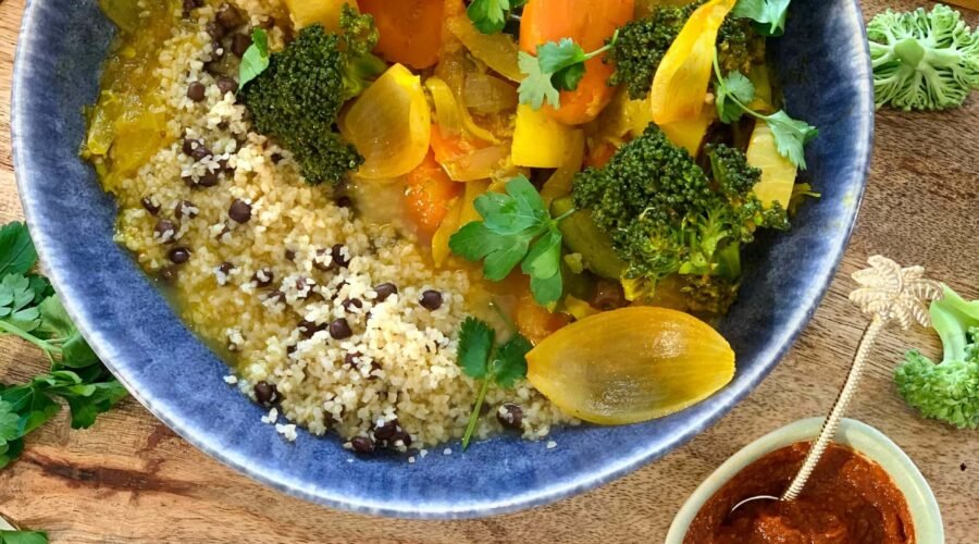 Boulgour aux légumineuses et bouillon marocain • Leslie en Cuisine