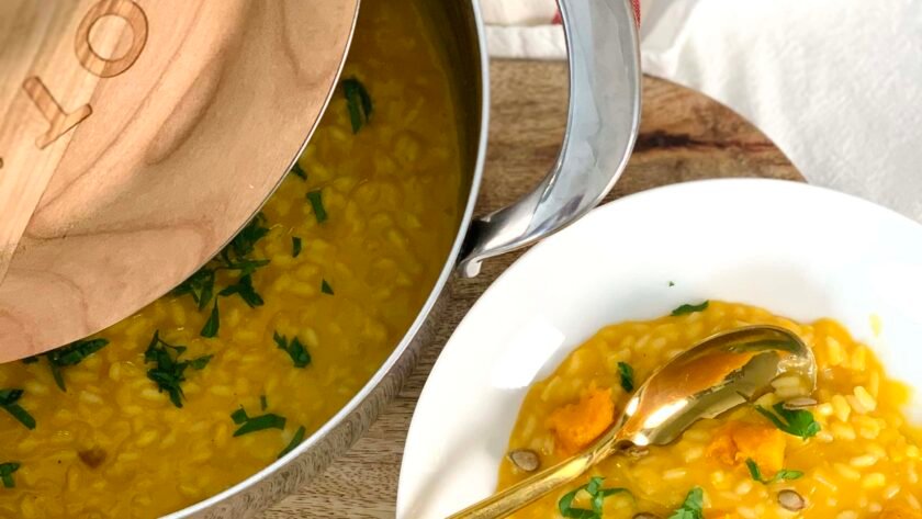 Risotto au potiron • Leslie en Cuisine